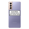 Husa Samsung Galaxy S21 FE, Silicon Premium, SOCIAL MEDIA